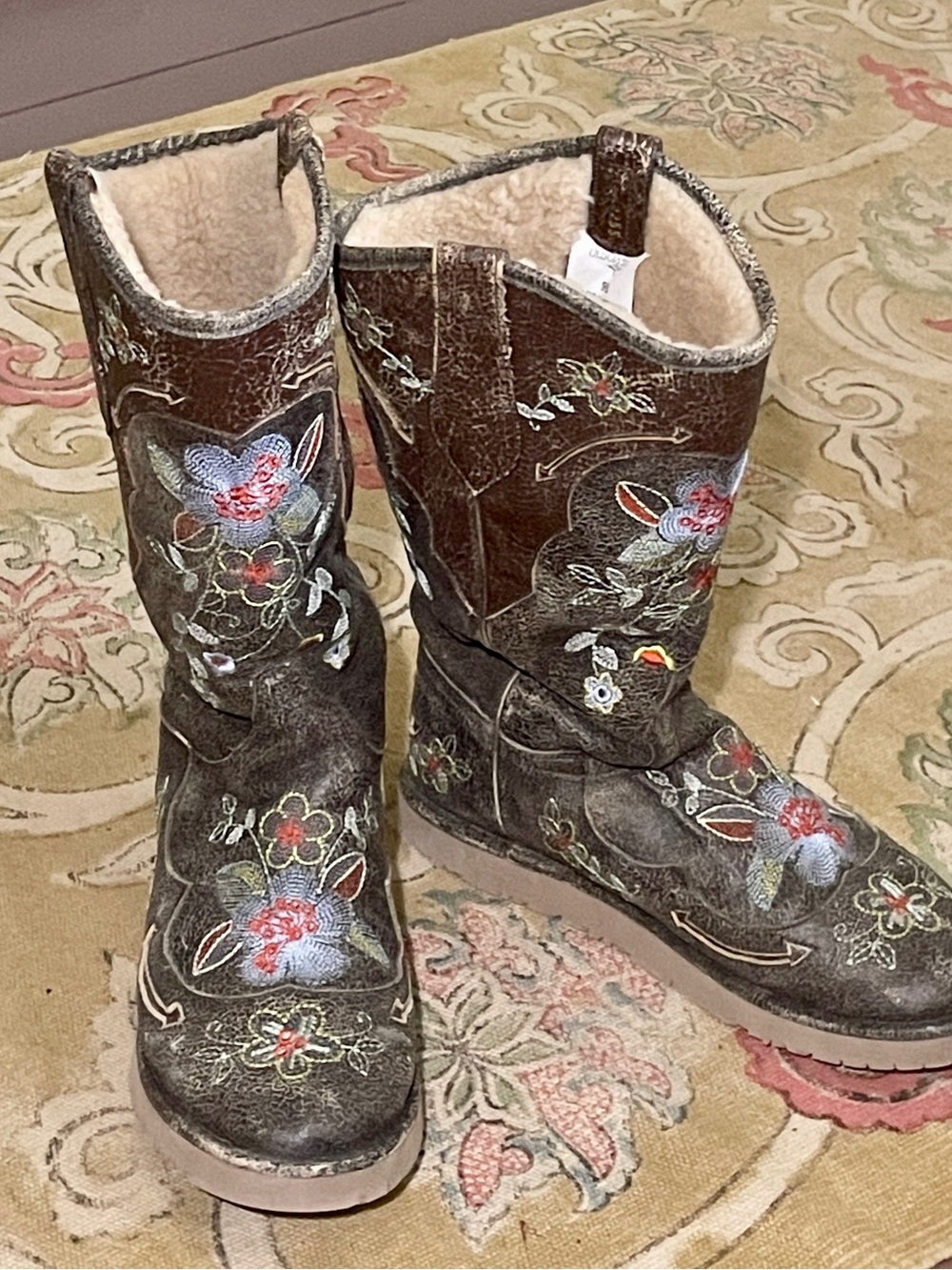 Old Gringo | Shearling Embroidered Bonnie Boots, Limited Edition, Sz 9 ♥ EUC
